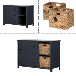 Meubles South Shore 3-Drawer Dresser with Baskets - South Shore