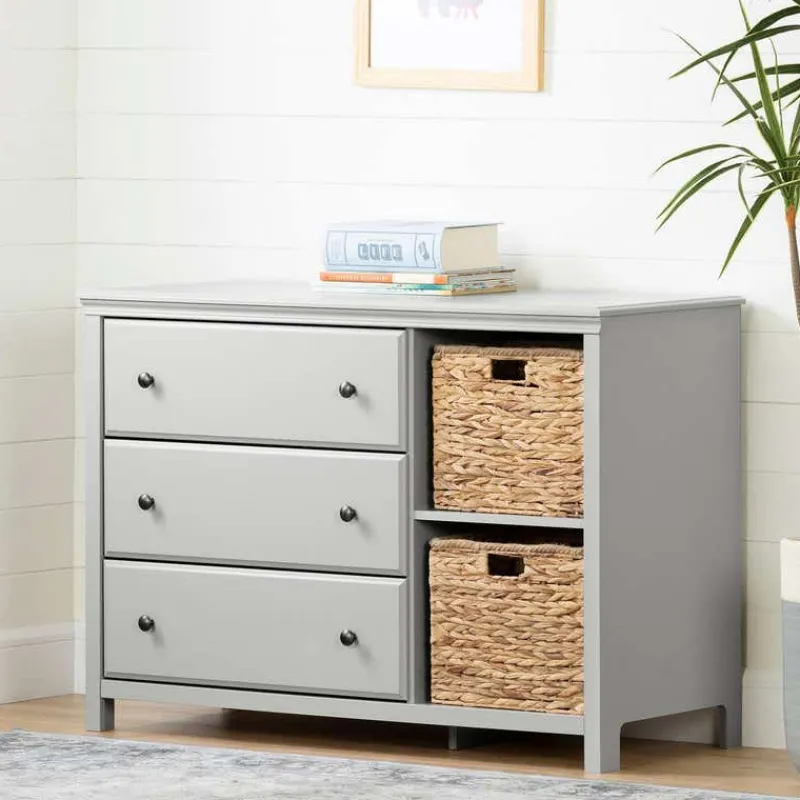 Meubles South Shore 3-Drawer Dresser with Baskets - South Shore