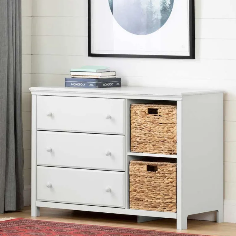 Meubles South Shore 3-Drawer Dresser with Baskets - South Shore