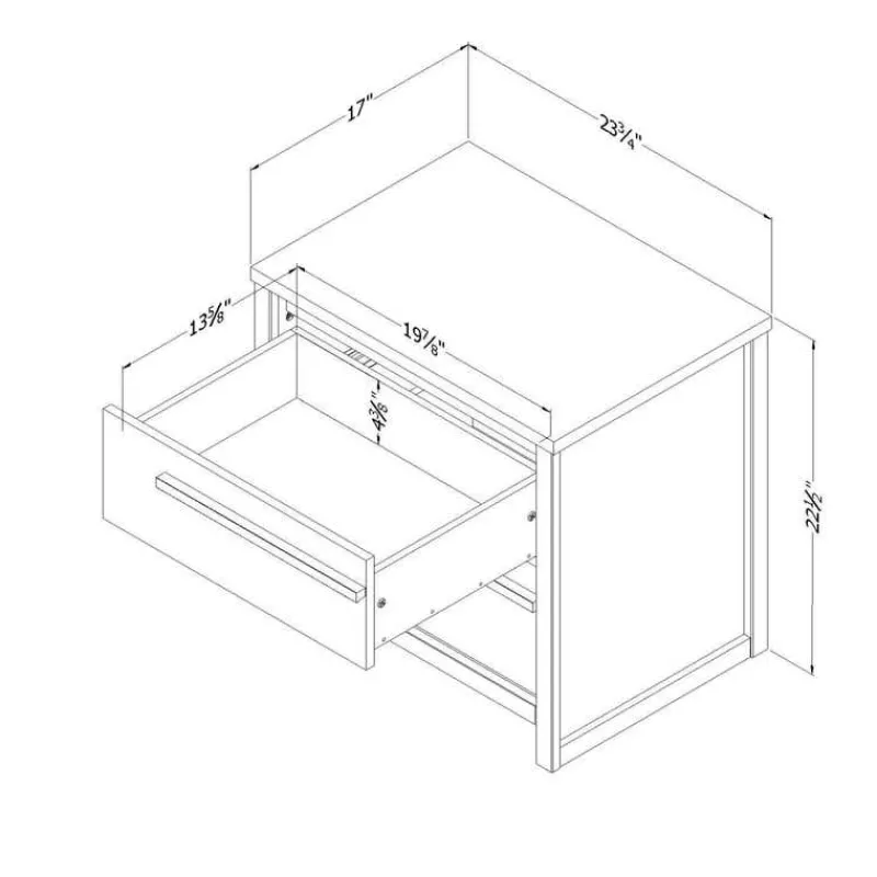 Meubles South Shore 2-Drawer Nightstand - South Shore