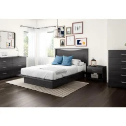Meubles South Shore 1-Drawer Nightstand with Charging Outlet - South Shore