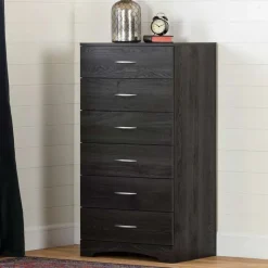 Meubles South Shore 6-Drawer Tall Lingerie Chest - Rustic Style - South Shore