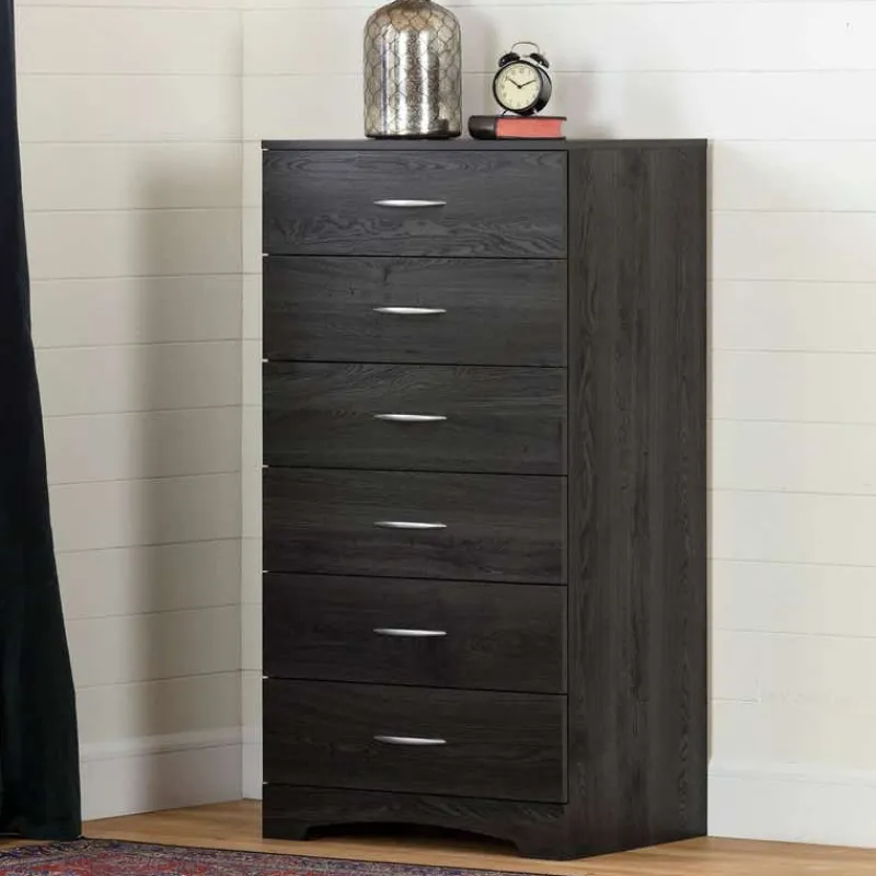 Meubles South Shore 6-Drawer Tall Lingerie Chest - Rustic Style - South Shore