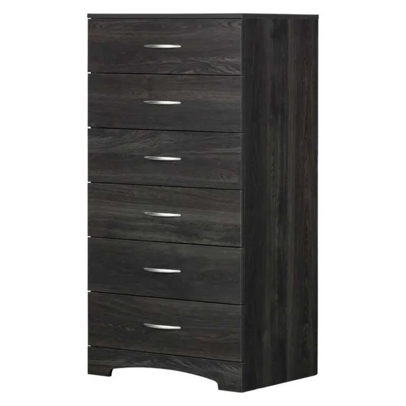 Meubles South Shore 6-Drawer Tall Lingerie Chest - Rustic Style - South Shore