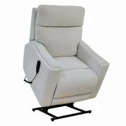 Electric Lift Recliner with Massage, Heat, and Adjustable Headrest - Beige
