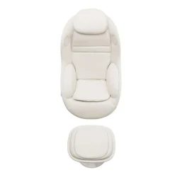 Electric Reclining Massage Chair with Ottoman in Faux Leather –