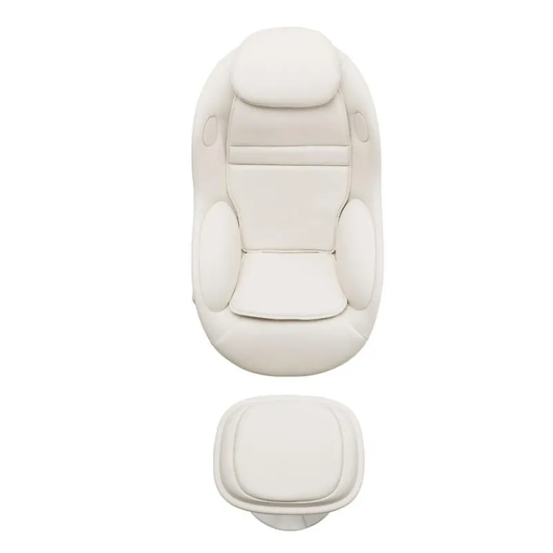 Electric Reclining Massage Chair with Ottoman in Faux Leather –