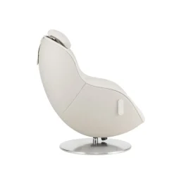 Electric Reclining Massage Chair with Ottoman in Faux Leather –