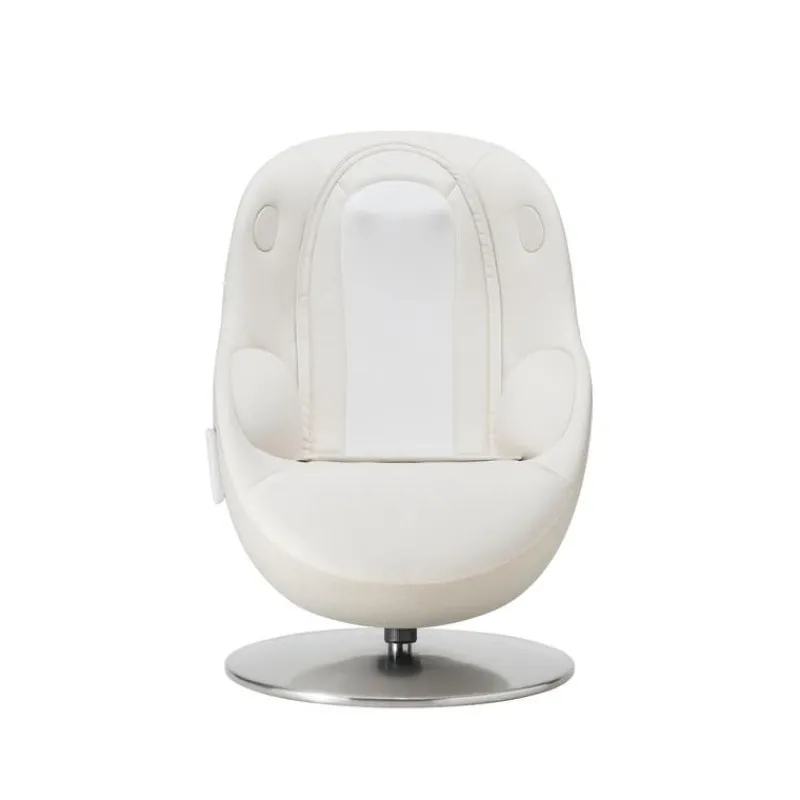 Electric Reclining Massage Chair with Ottoman in Faux Leather –