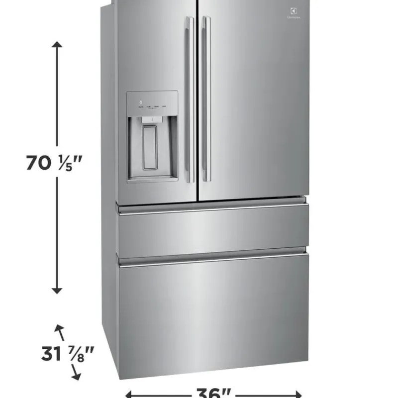 Electrolux 21,8 Cu ft 36 In Refrigerator Bottom Freezer, French door - ERMC2295AS