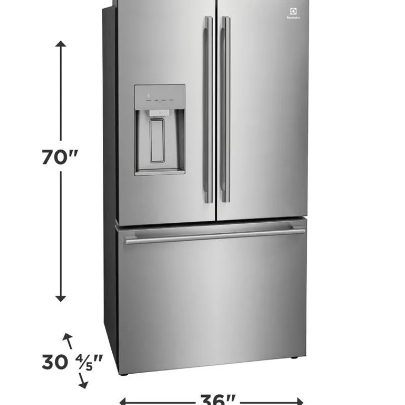 Electrolux 22,6 Cu ft 36 In Refrigerator Bottom Freezer, French door - ERFC2393AS