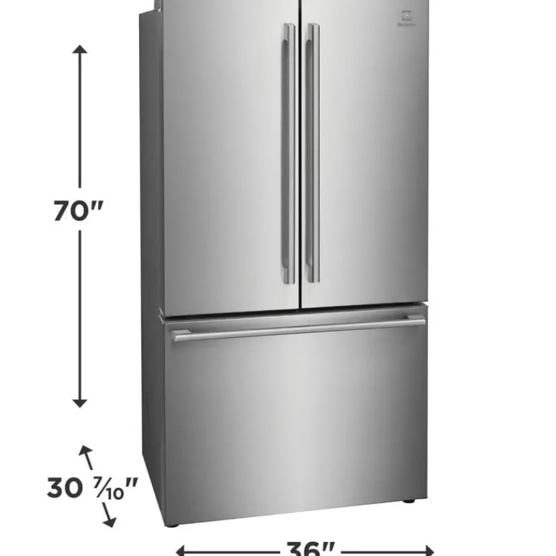 Electrolux 22,6 Cu ft 36 InRefrigerator Bottom Freezer, French door - ERFG2393AS