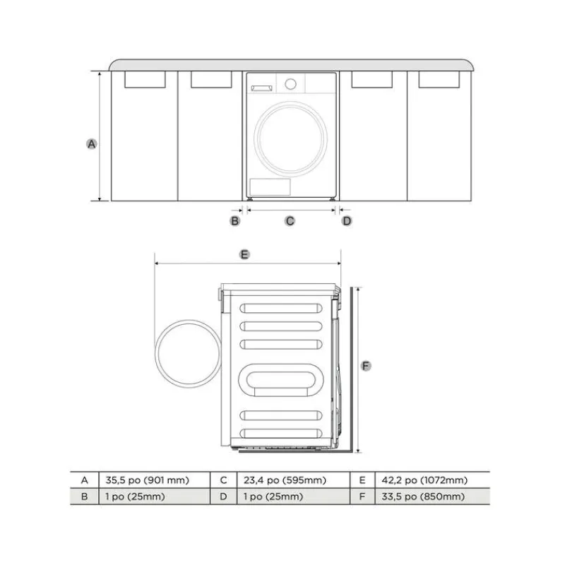 Electrolux Dryer 24" - ELFE433CAW