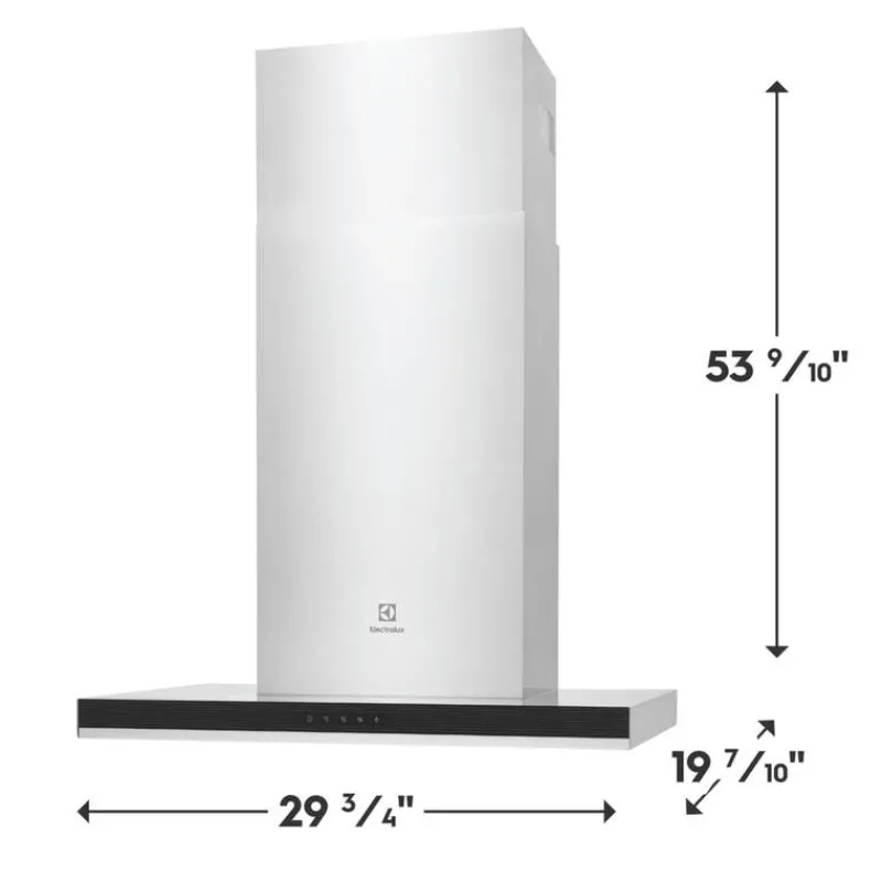Electrolux Hood Wall Mount 30" , 400 CFM - ECVW3062AS