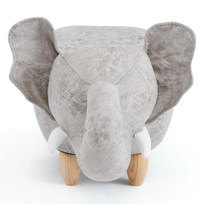 Elephant-Shaped Kids Pouf – 29.5" x 14.2" x 13.8"