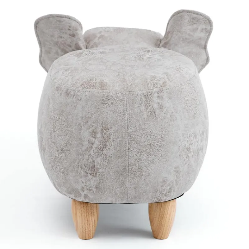 Elephant-Shaped Kids Pouf – 29.5" x 14.2" x 13.8"