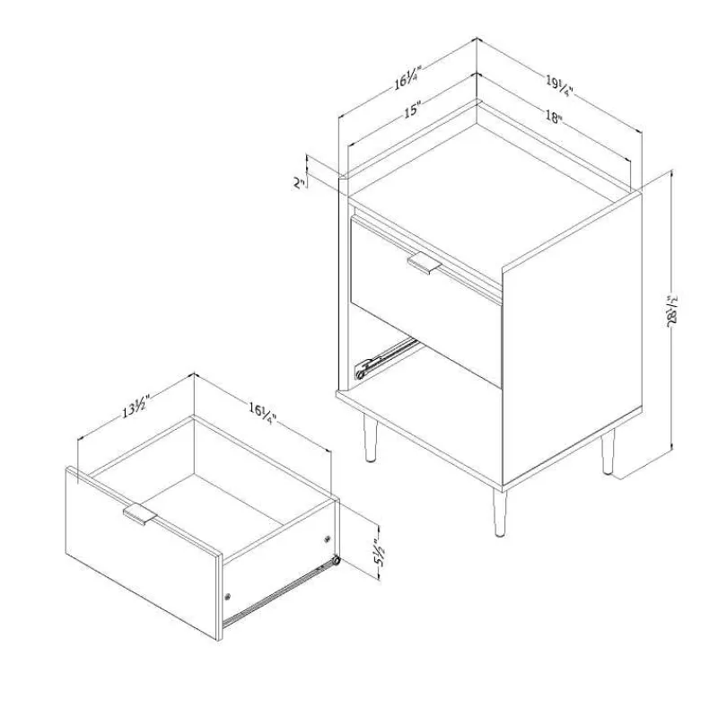 Meubles South Shore End Table - South Shore
