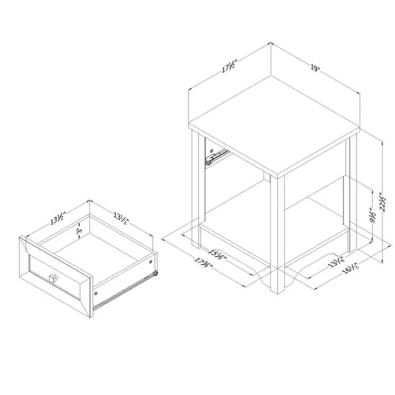 Meubles South Shore End Table - South Shore