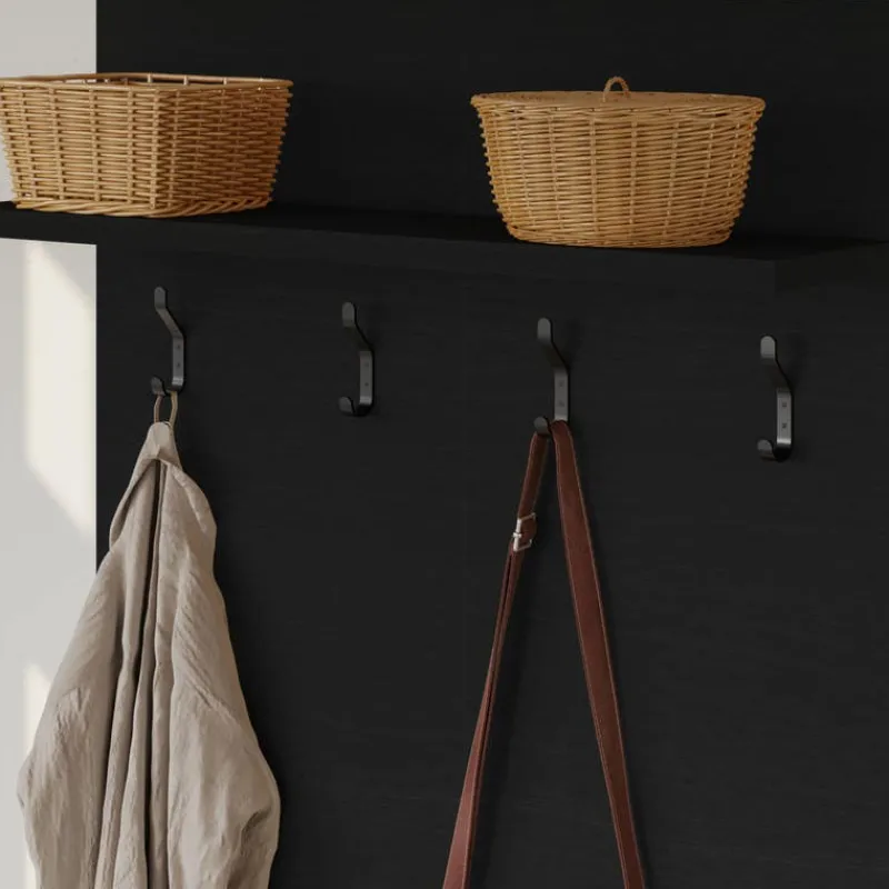 Nexera Entryway Wall-Mounted Coat Rack with Shelf