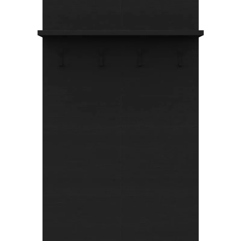 Nexera Entryway Wall-Mounted Coat Rack with Shelf
