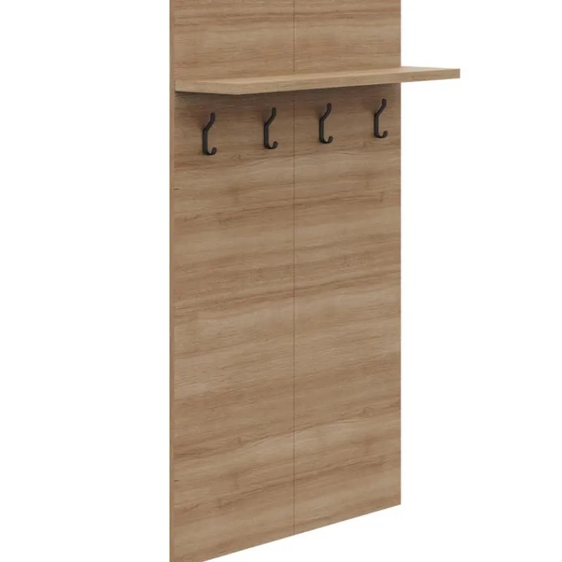 Nexera Entryway Wall-Mounted Coat Rack with Shelf