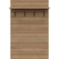 Nexera Entryway Wall-Mounted Coat Rack with Shelf
