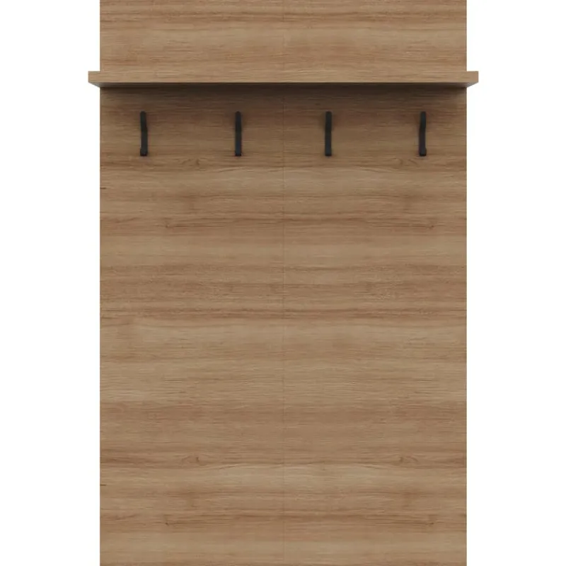 Nexera Entryway Wall-Mounted Coat Rack with Shelf