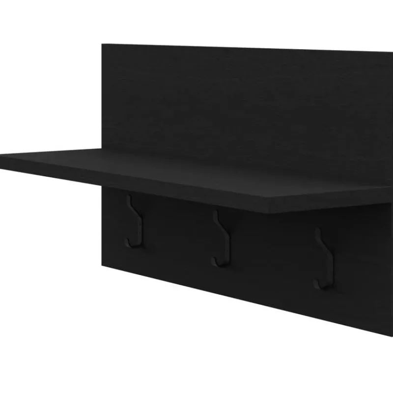 Nexera Entryway Wall-Mounted Coat Rack with Shelf