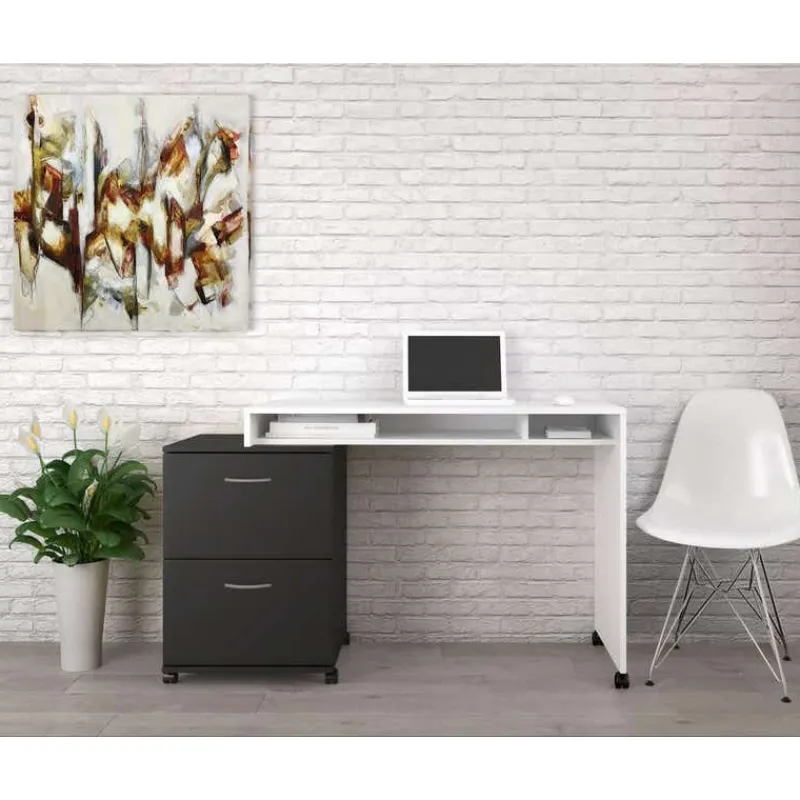 Nexera Essentials Rolling Filing Cabinet, 2-Drawer, -