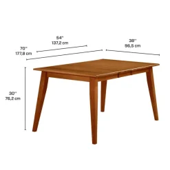 Arboit Poitras Extendable Rectangular Dining Table (54" to 70") with 4 Chairs and Bench -