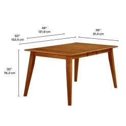 Arboit Poitras Extendable Rectangular Dining Table (48