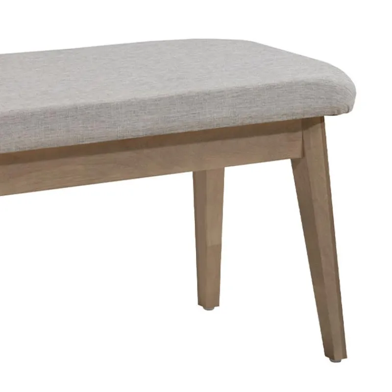 Arboit Poitras Extendable Rectangular Dining Table (48" to 60") with 4 Chairs and Bench -