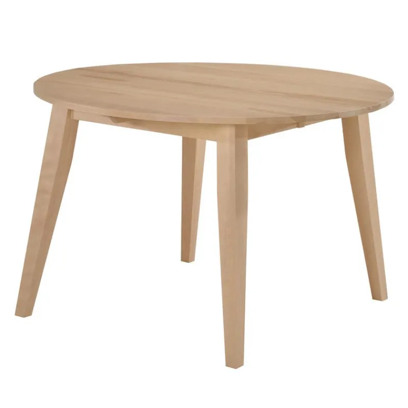 Arboit Poitras Extendable Round Dining Table (48" to 66") with 4 Chairs -