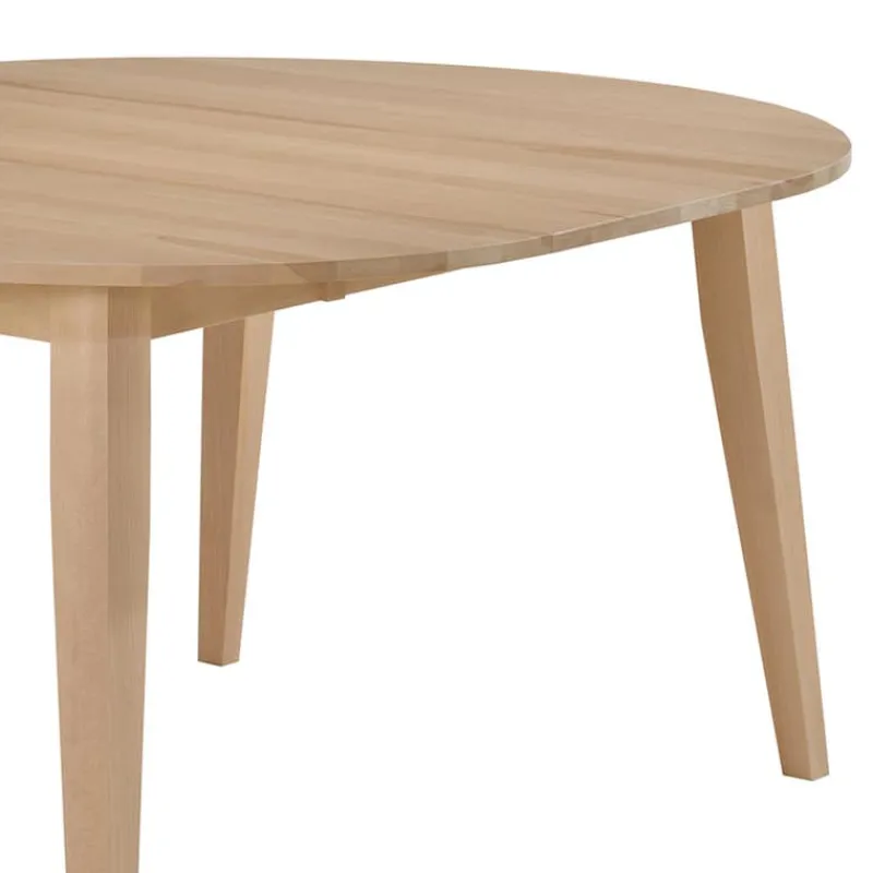 Arboit Poitras Extendable Round Dining Table (48" to 66") with 4 Chairs -