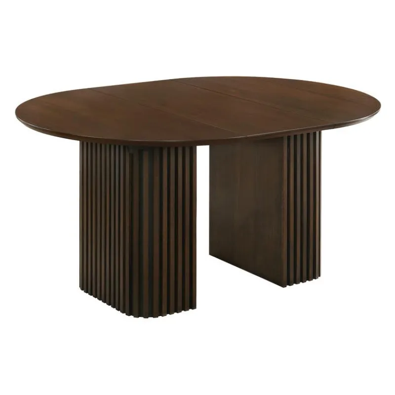 Extendable Round Pedestal Dining Table (48 to 83")