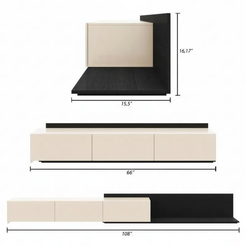 Nexera Extendable TV Console -