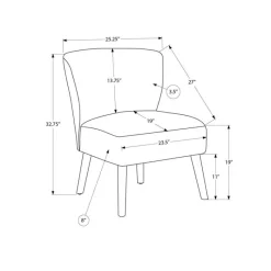Monarch Fabric Accent Chair -