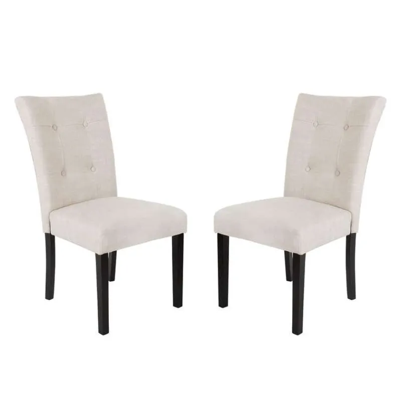 Fabric Chairs (Set of 2) - Cream