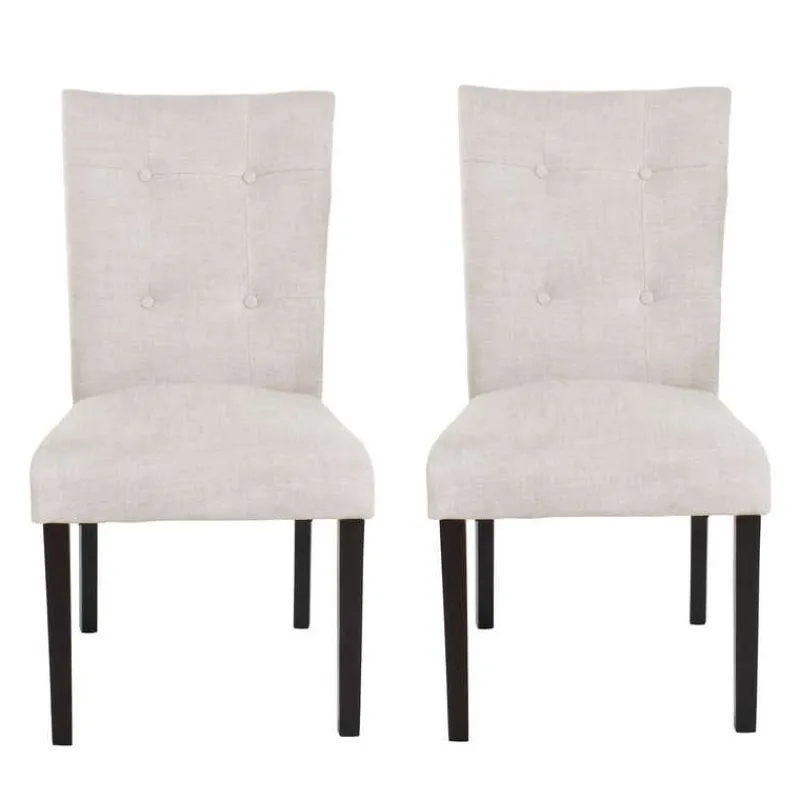Fabric Chairs (Set of 2) - Cream