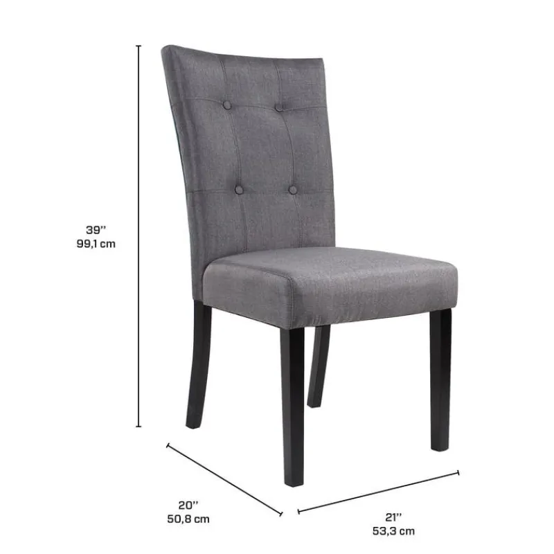 Fabric Chairs (Set of 2) -