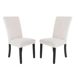 Fabric Chairs (Set of 2) - White