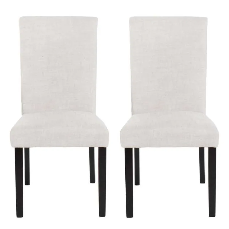 Fabric Chairs (Set of 2) - White