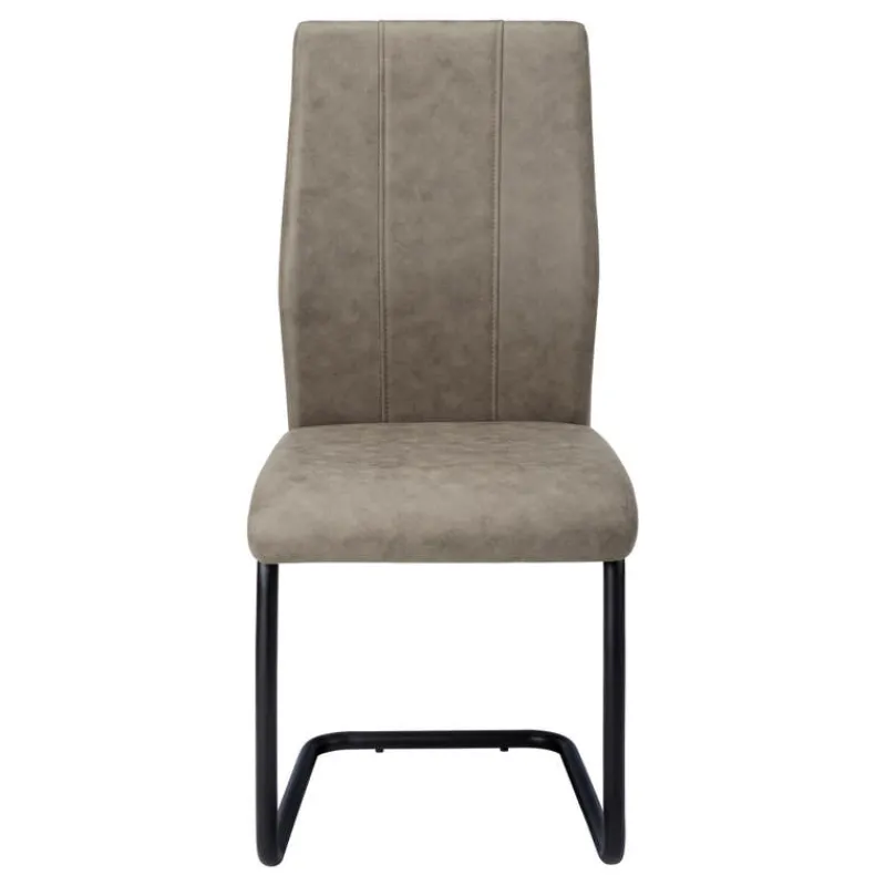 Monarch Fabric Chairs with Black Base (Set of 2) - -