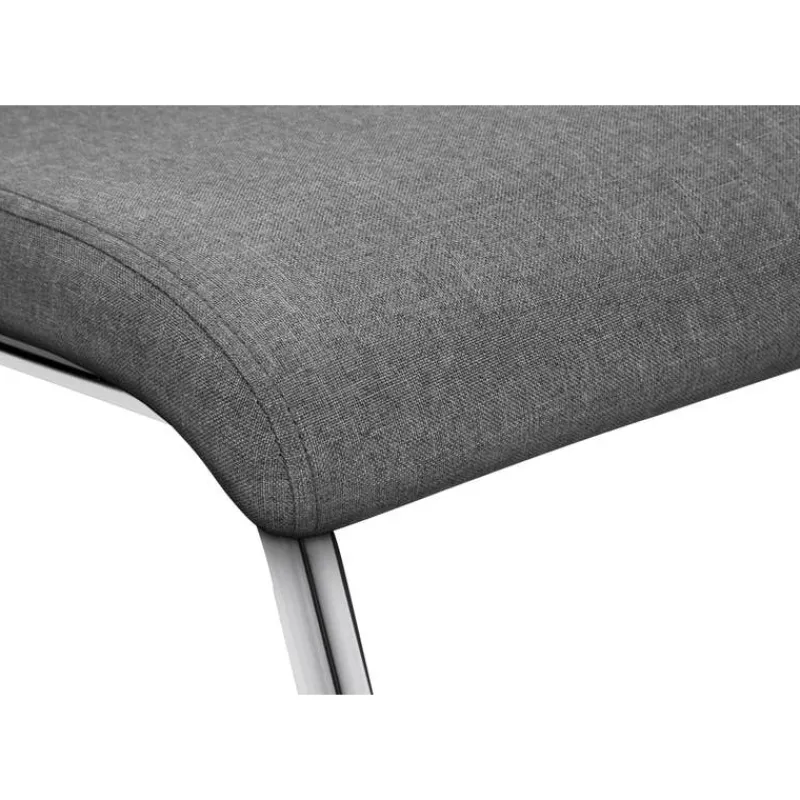 Monarch Fabric Chairs with Chrome Base (Set of 2) - -