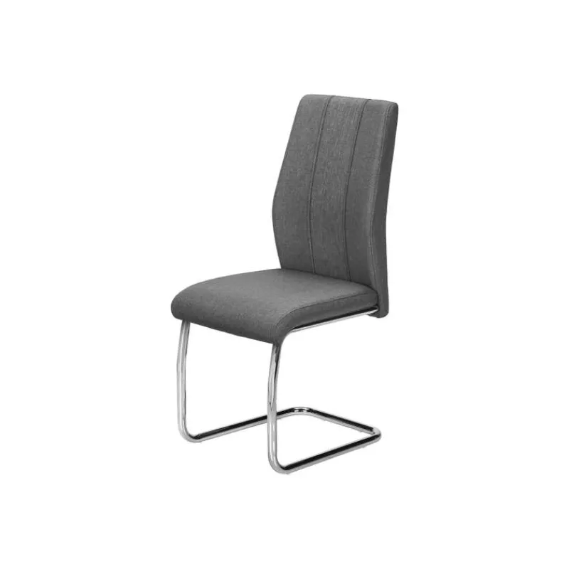 Monarch Fabric Chairs with Chrome Base (Set of 2) - -