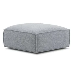 Fabric Ottoman - 33 x 33 x 16
