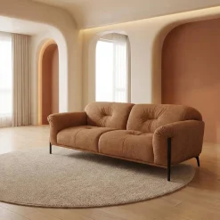 Fabric Sofa - Caramel
