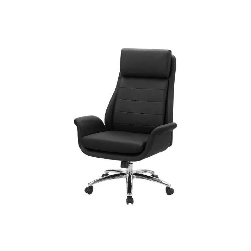 Monarch Faux Leather Ergonomic Office Chair - -