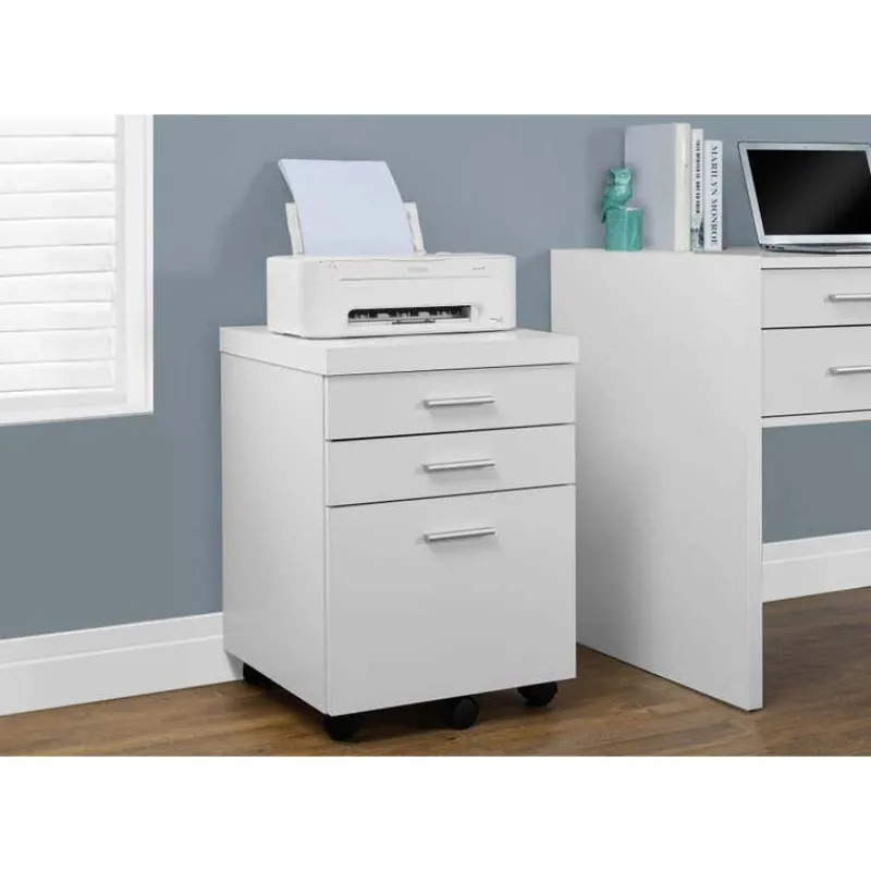 Monarch Filing cabinet - 3 drawer / on castors -