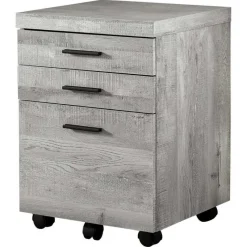 Monarch Filing cabinet - 3 drawer / reclaimed wood / castors -
